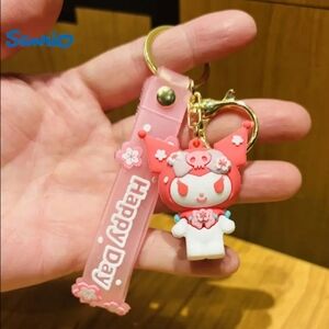 Pink Kuromi Keychain